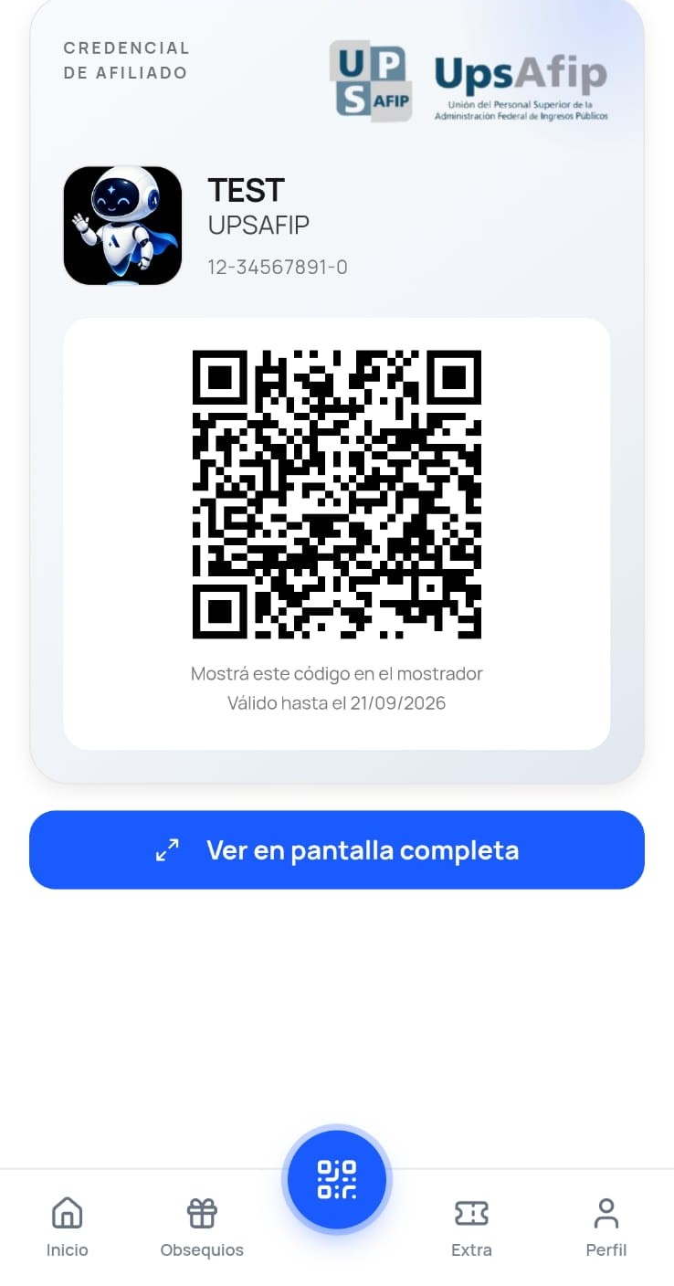 Credencial digital de afiliado