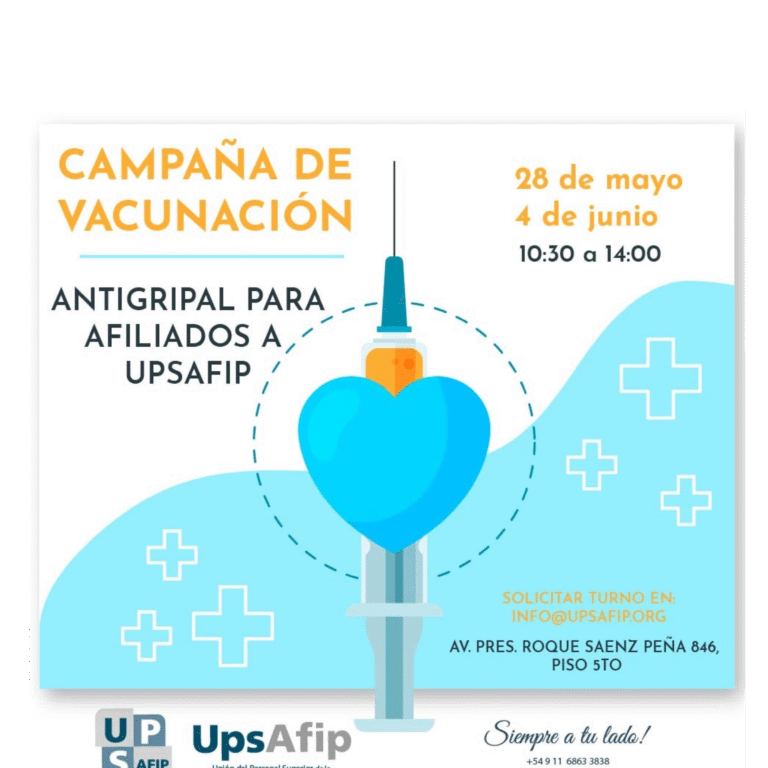 Beneficio: Vacuna Antigripal para Afiliados