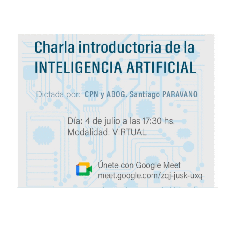 Charla Introductoria de la Inteligencia Artificial
