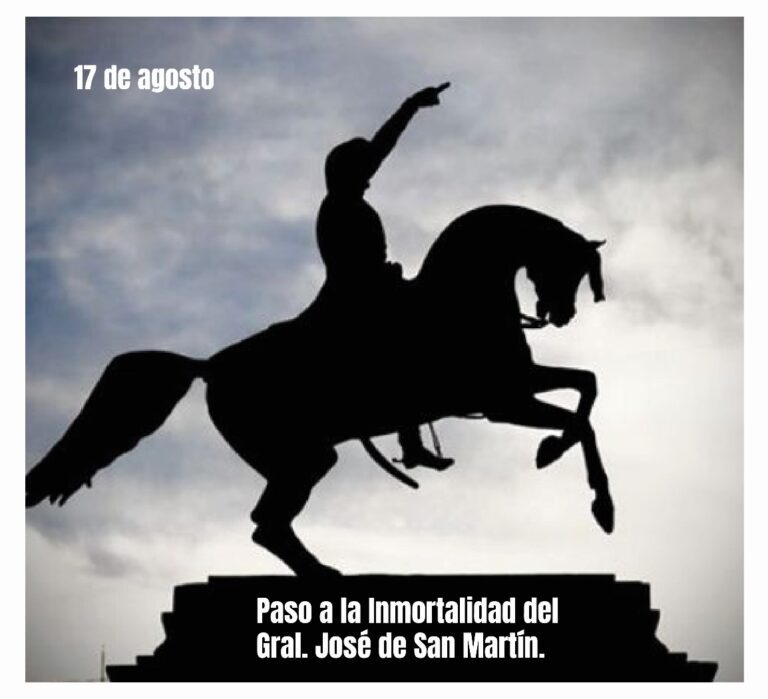 Paso a la inmortalidad del Gral. José de San Martín.