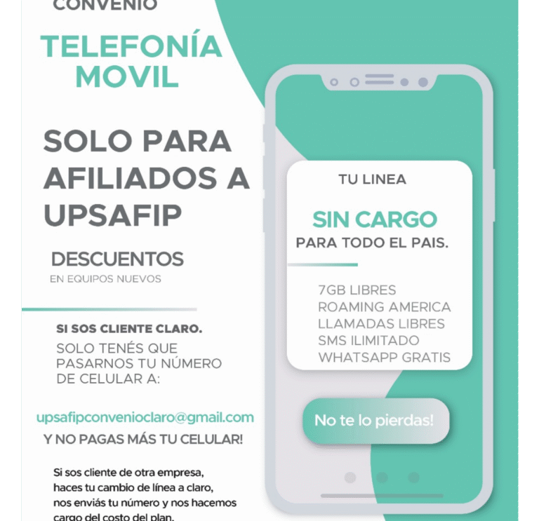 Convenio Claro: sólo para afiliados a UpsAFIP