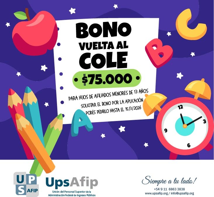 BONO VUELTA AL COLE 2026