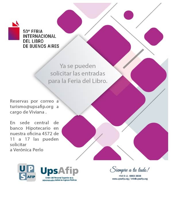¡Ya se pueden solicitar las entradas para la 50° Feria Internacional del Libro de Buenos Aires!